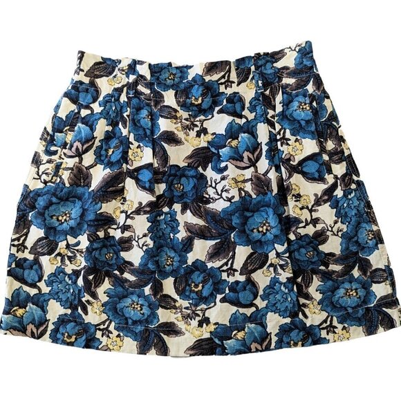 Loft Printed Mini Skirt with Side Pockets and Elastic Waist Size SP - Picture 1 of 5
